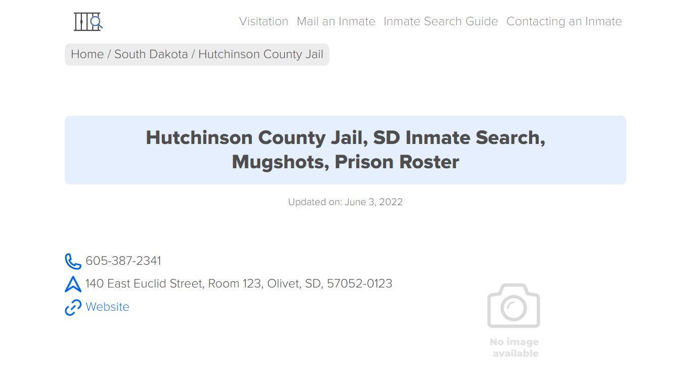 Hutchinson County Jail, SD Inmate Search, Mugshots, Prison ...